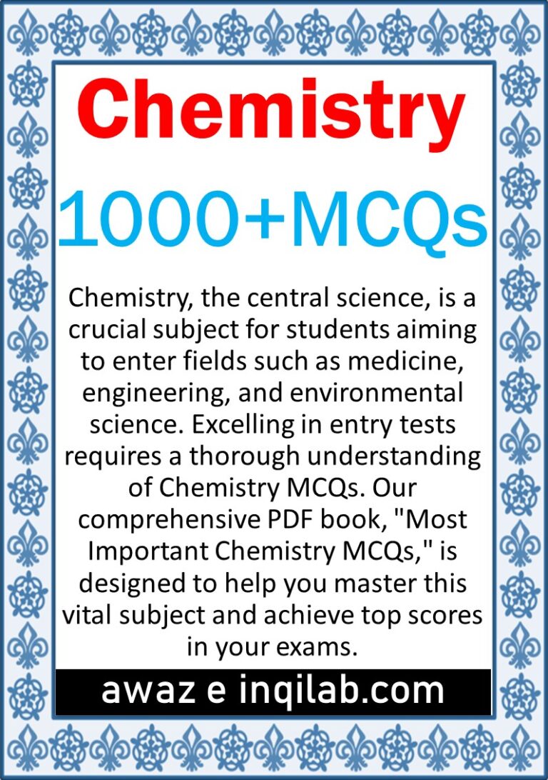 Chemistry MCQs PDf free Download