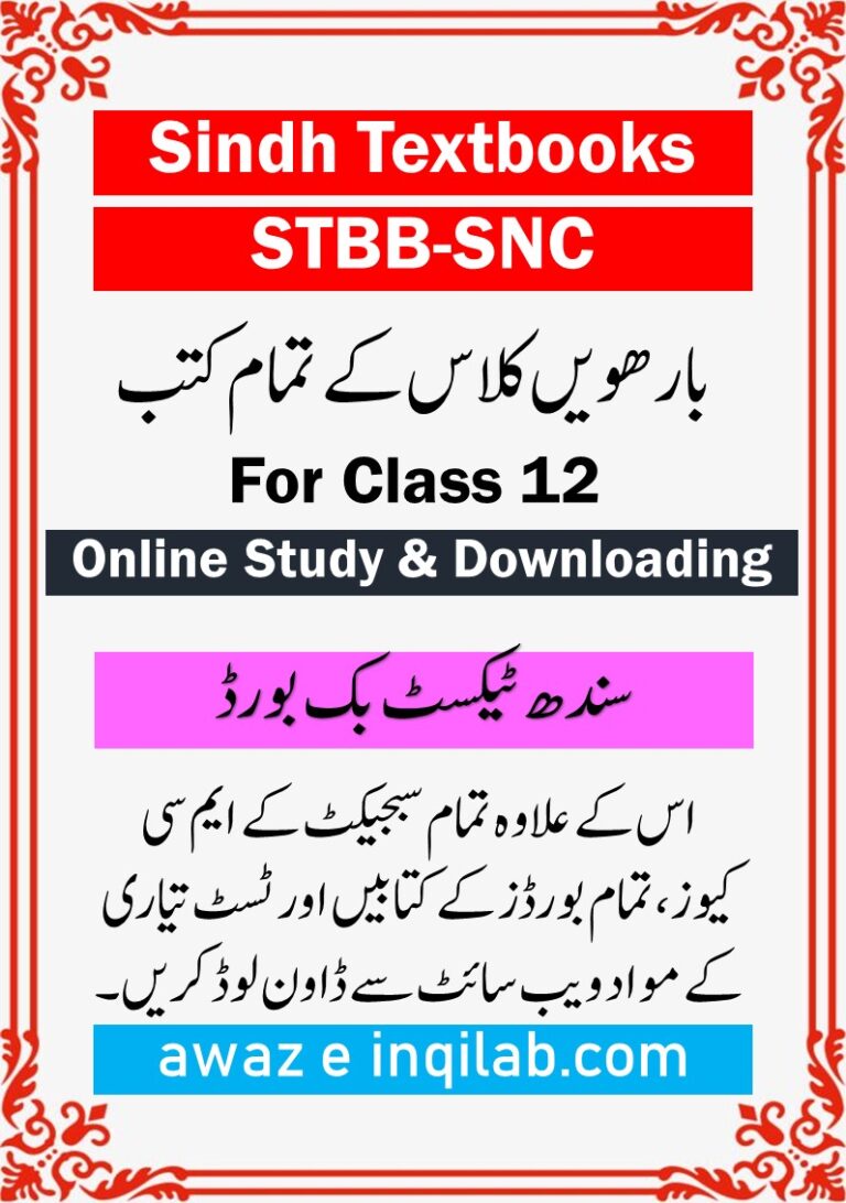 Class 12 books Sindh Textbook pdf