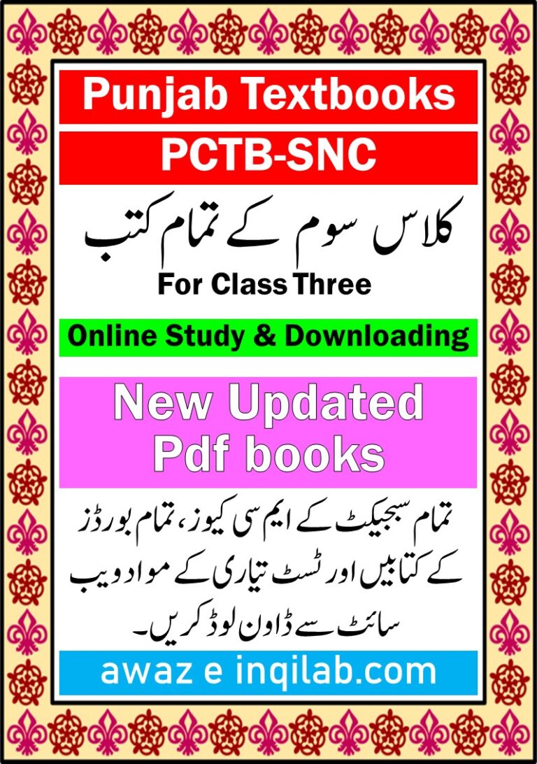 Class Three books Punjab Textbook pdf