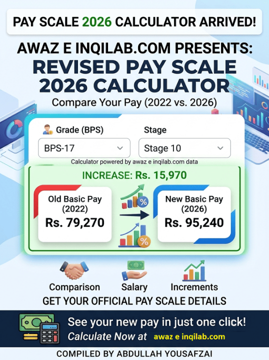 Pakistan Civil Servants Basic Pay Scales 2026 - Interactive Salary Calculator (BPS 1-22